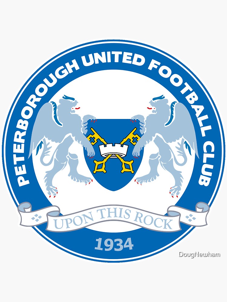 "Peterborough United Badge" Sticker for Sale by DougNewham Redbubble