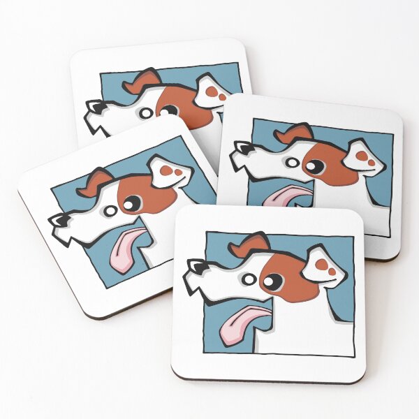 Item preview, Jack Russell Terrier - White and Tan (Face) WHITE BG designed and sold by TheChicken.