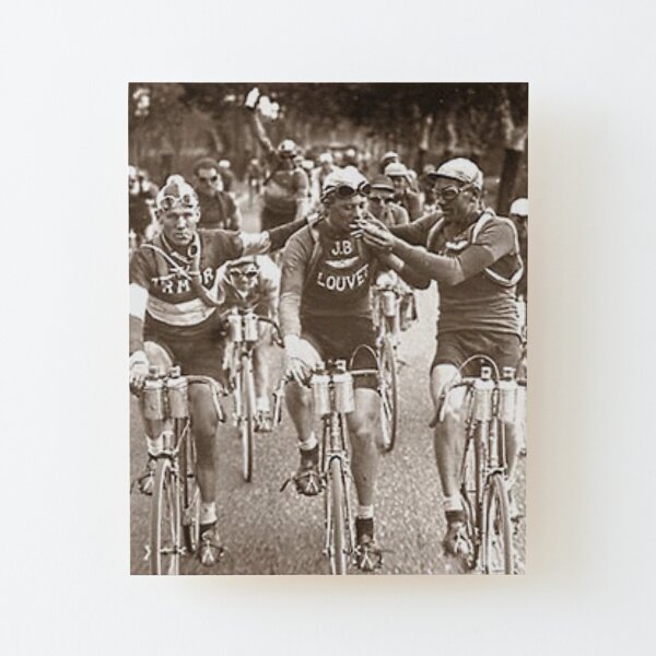 Intimes Porträt der Tour de France der 1920er Jahre Aufgezogener Druck auf Holz