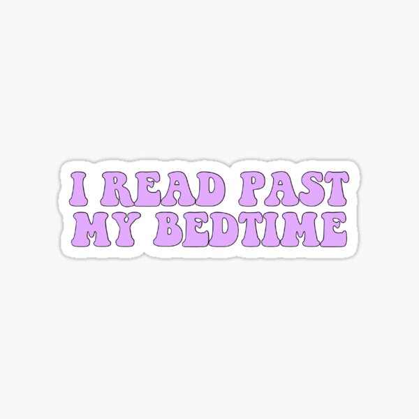 Item preview, I read past my bedtime - purple  designed and sold by Kliethermes28.
