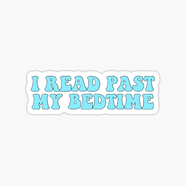 Item preview, I read past my bedtime- blue  designed and sold by Kliethermes28.