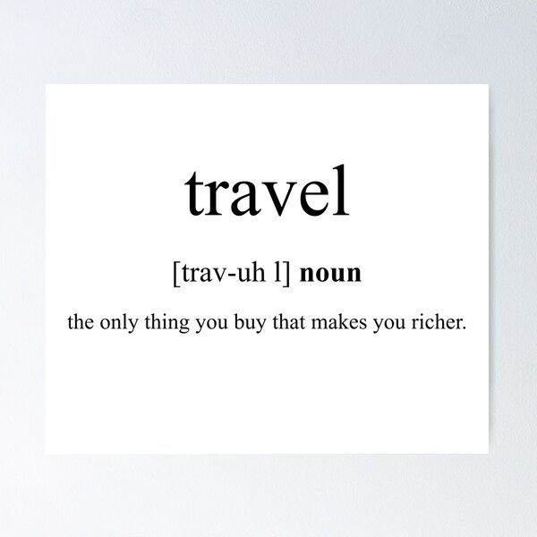 Artikel-Vorschau von Travel (Reisen) Definition | Dictionary Collection, designt und verkauft von Designschmiede.