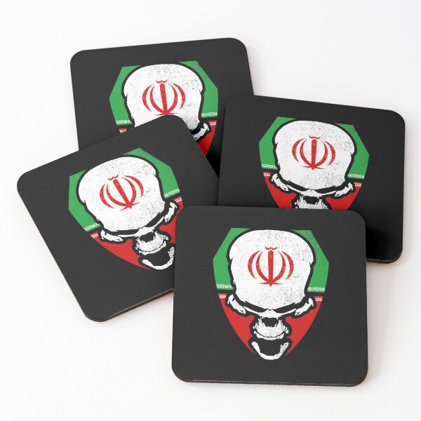 Item preview, Iranian flag with skull designed and sold by Shahan Keuork.