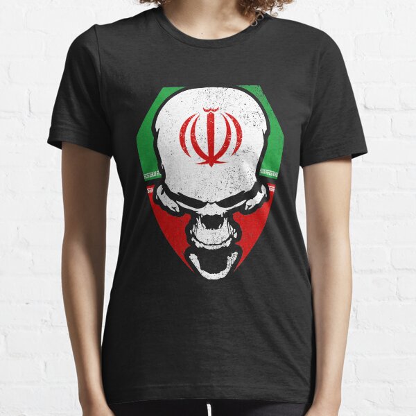 Iranian flag with skull Essential T-Shirt