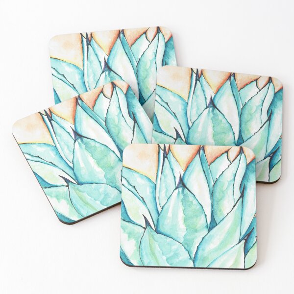Item preview, Blue Agave Watercolor, Pen and Ink Original Art designed and sold by Camille Woodward.