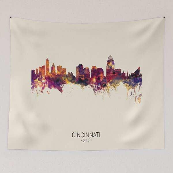 Item preview, Cincinnati Ohio Skyline designed and sold by ArtPrints.