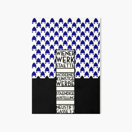 Wiener Werkstaette retro vintage artwork expo Art Board Print