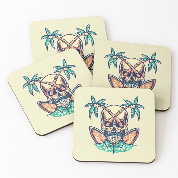 Item preview, Skull summer beach #3 designed and sold by ahmadmujib.