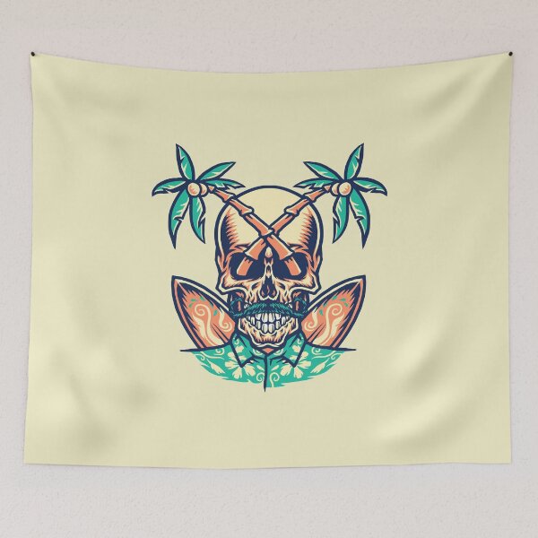 Item preview, Skull summer beach #3 designed and sold by ahmadmujib.