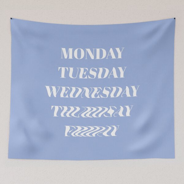 Item preview, Wavy Days of the Week designed and sold by Design Minds Boutique.