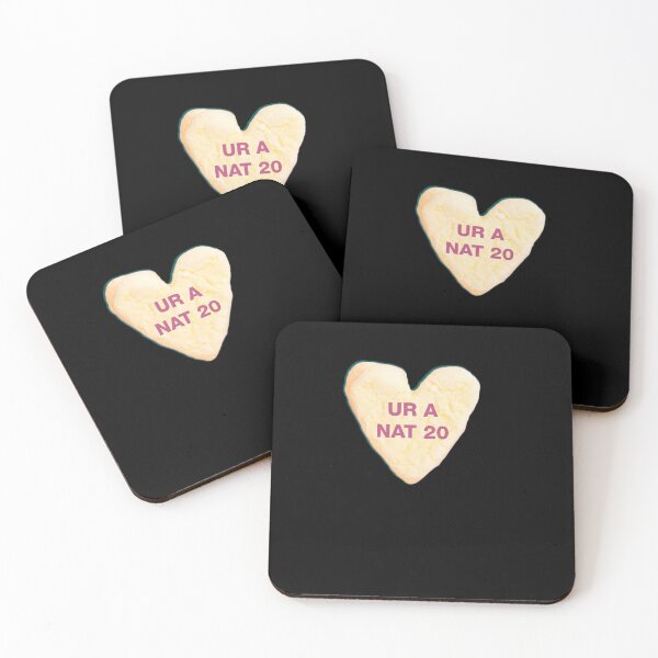 Item preview, UR A NAT 20 Candy Heart | Dungeons and Dragons Valentine's Day designed and sold by SuperUberLame.