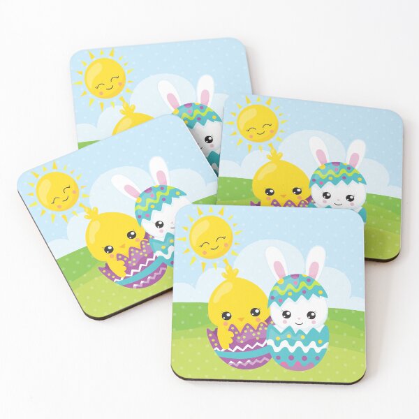 Item preview, Cute Little Easter Bunny & Easter Chick designed and sold by blayzeink.