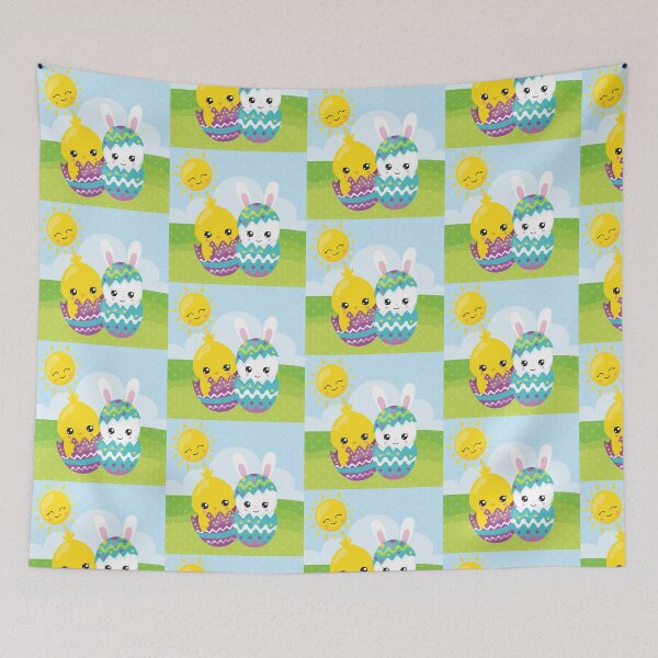 Item preview, Cute Little Easter Bunny & Easter Chick designed and sold by blayzeink.
