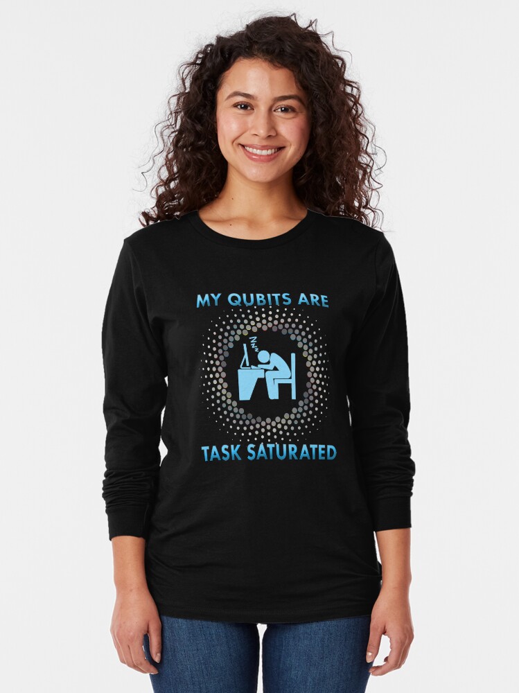 Alternate view of Qubits. Long Sleeve T-Shirt