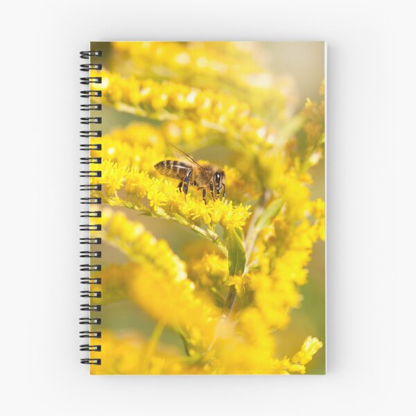 Item preview, Bee sitting on Solidago virgaurea designed and sold by Arletta Cwalina.