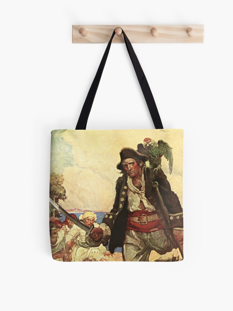 “Long John Silver” Pirate Art by Louis Rhead | Tote Bag