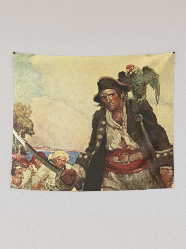 “Long John Silver” Pirate Art by Louis Rhead | Tote Bag