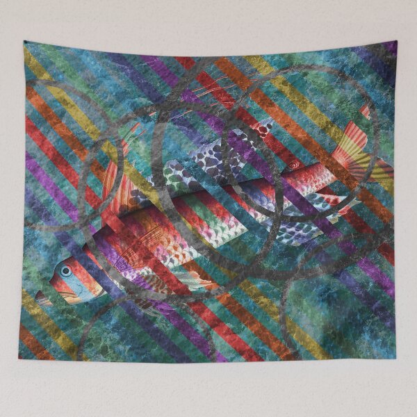 Item preview, The Eternal Salmon designed and sold by Loveday Funck.