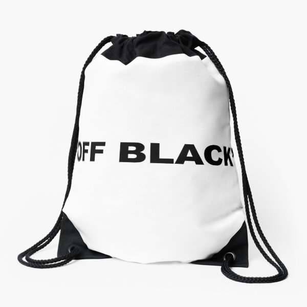 off white string bag