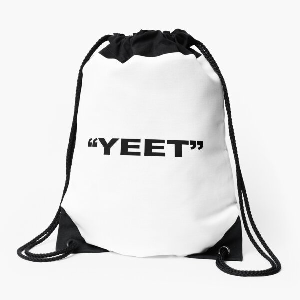 off white string bag