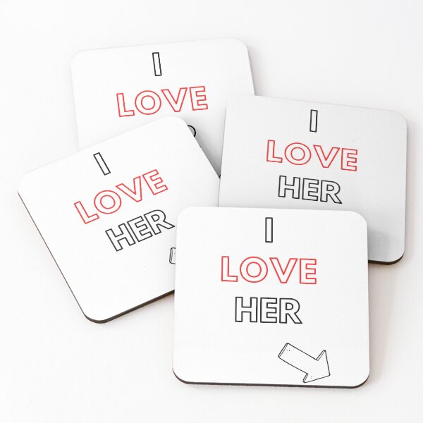 Item preview, I LOVE HER for pet lovers designed and sold by Cnoks.