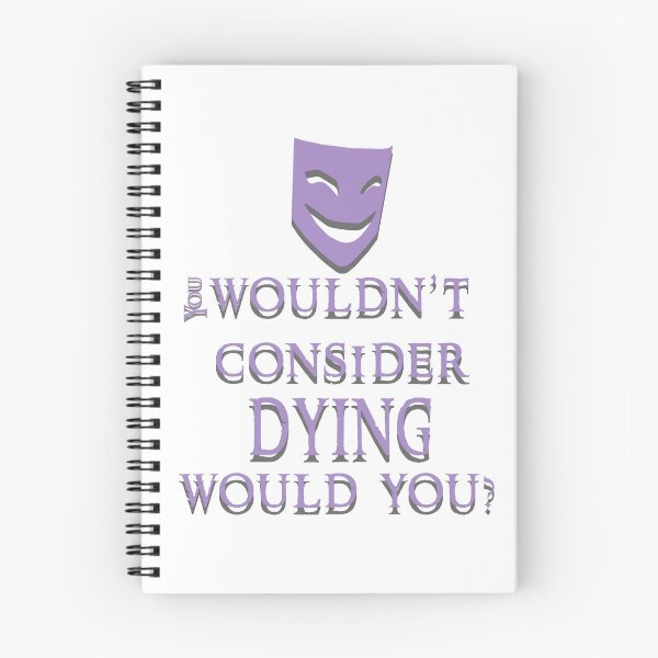 Item preview, Consider Dying - Purple Hawke Quote designed and sold by Deity Of Duality.