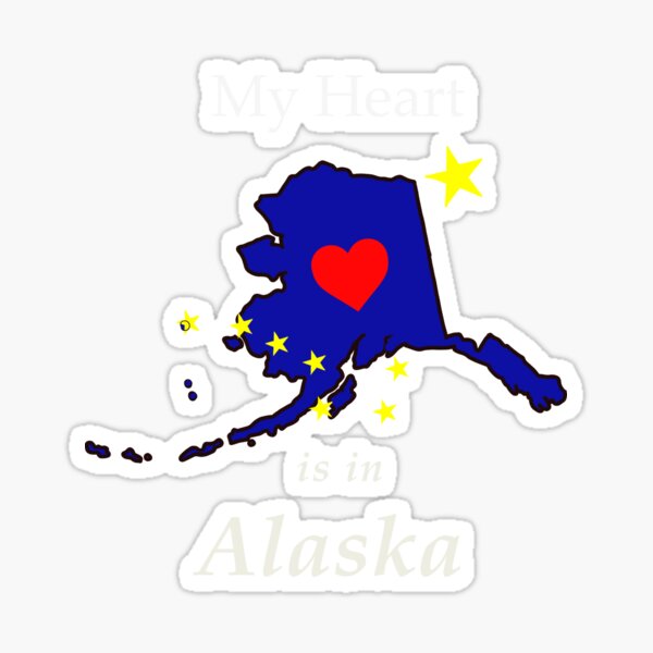 My Heart is in Alaska Sticker