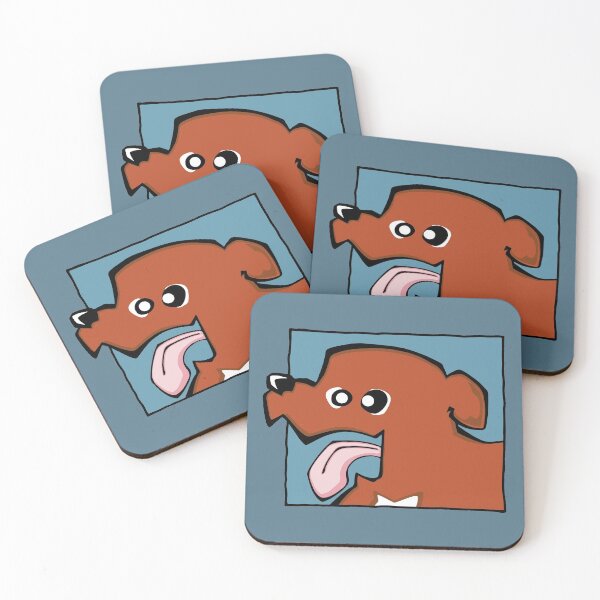 Item preview, Staffordshire Bull Terrier - Red (Face) BLUE BG designed and sold by TheChicken.