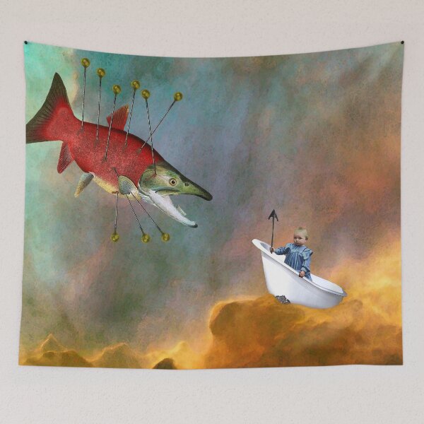 Item preview, Fish Hunt designed and sold by Loveday Funck.