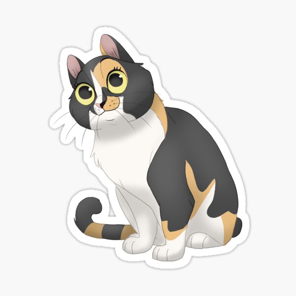 Rosalita the calico kitty Sticker