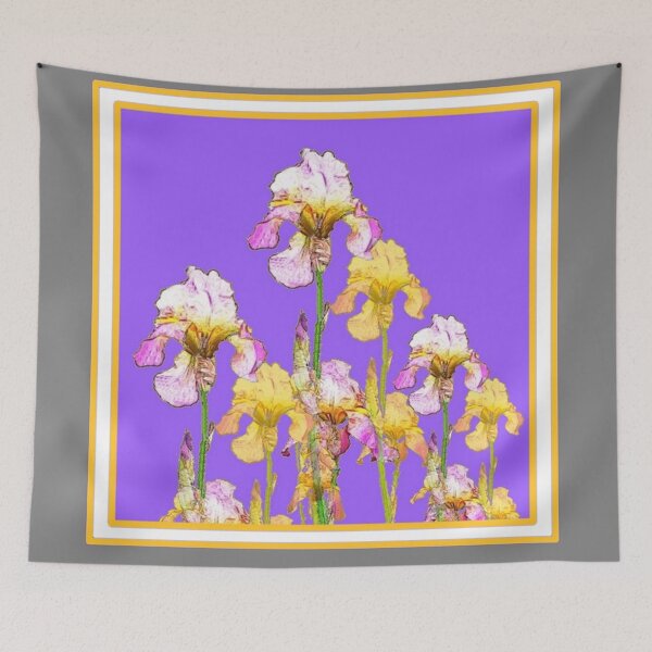 Item preview,  GOLDEN PURPLE IRIS GARDEN ART designed and sold by sharlesart.