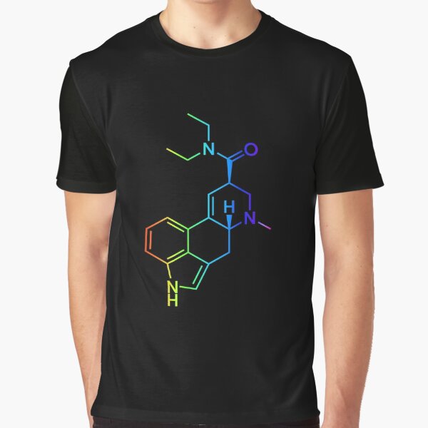 LSD Molecule - Psychedelic Graphic T-Shirt