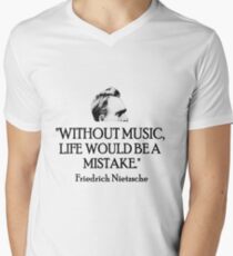 Music Men's V-Neck T-Shirt