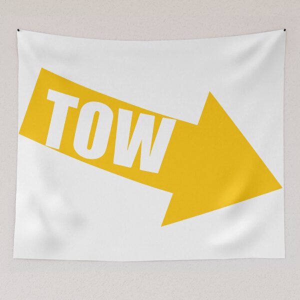 Item preview, Yellow Tow Hook Sticker Racing Track Day JDM Style designed and sold by Road To Track.