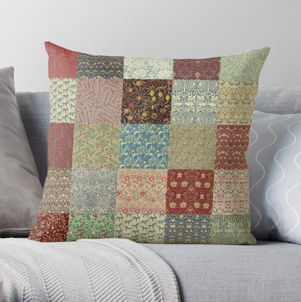 Coussin « Collection de motifs William Morris»