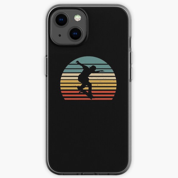 Skate Shirt Vintage Skateboarding Retro Style Gift Coque souple iPhone