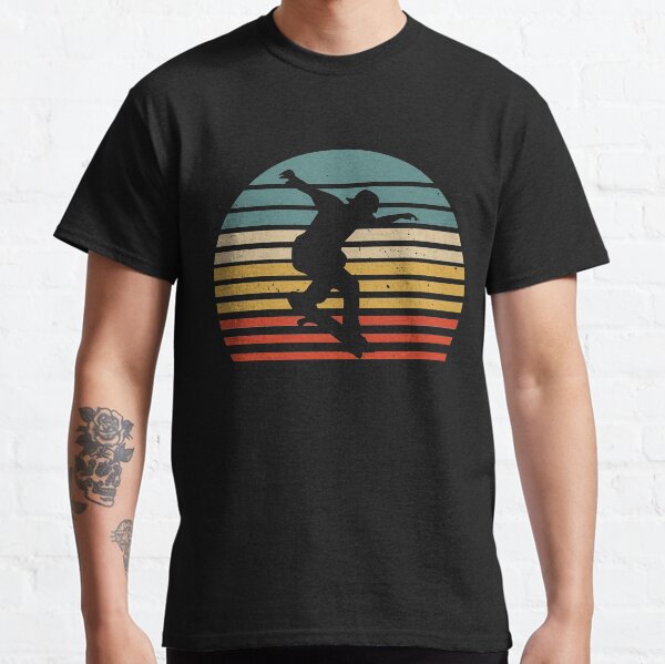 Skate Shirt Vintage Skateboarding Retro Style Gift Classic T-Shirt