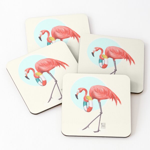 Item preview, Metro y medio Desgins - Pink Flamingo designed and sold by chimpunilustracion.