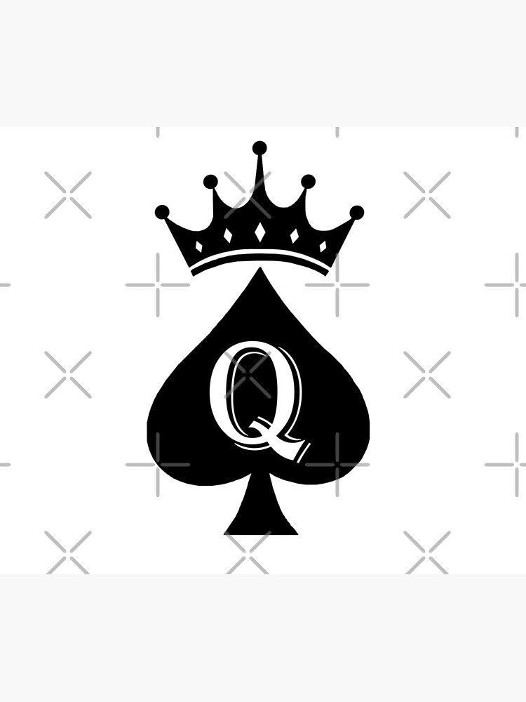 Crowned Queen Of Spades Poster For Sale By Jeffmurdoc099 Redbubble
