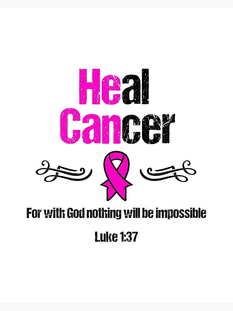 Breast Cancer Faith Fight Bible Verse Ribbon Pink Support Art Board Print By Createdbyheidi Redbubble