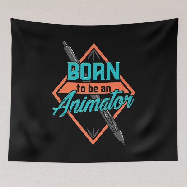 Item preview, Cute Born To Be An Animator Professional Animating designed and sold by perfectpresents.