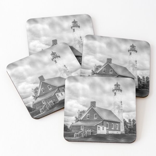 Item preview, Copy of Tawas Point Light - Black & White designed and sold by Creatively Colette’s .
