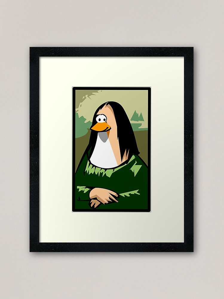 club penguin mona lisa