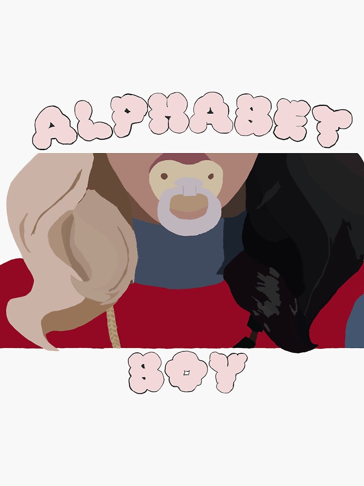 "Alphabet Boy " Sticker by BabyRuthBar Redbubble