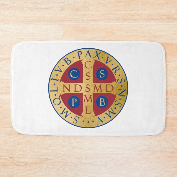 Item preview, Saint Benedict Medal | Christian Peace and Protection Symbol designed and sold by 4wordsmovement.