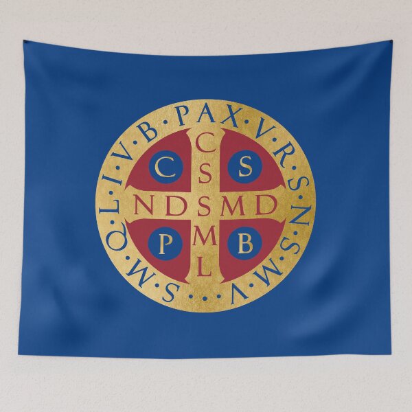 Item preview, Saint Benedict Medal | Christian Prayer and Protection Symbol designed and sold by 4wordsmovement.