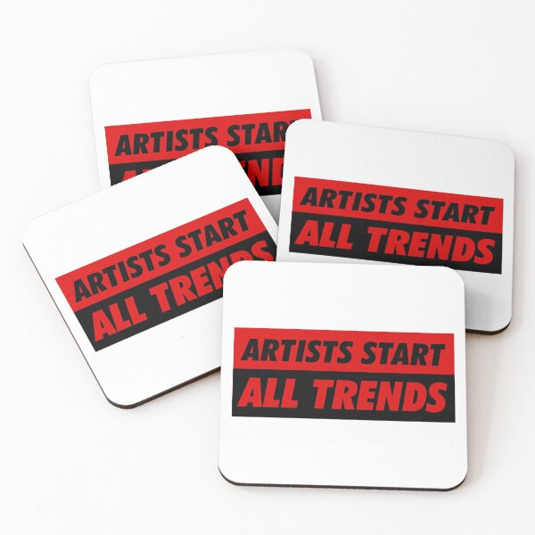 Item preview, Artists Start All Trends ( black + red ) designed and sold by venus-ish.