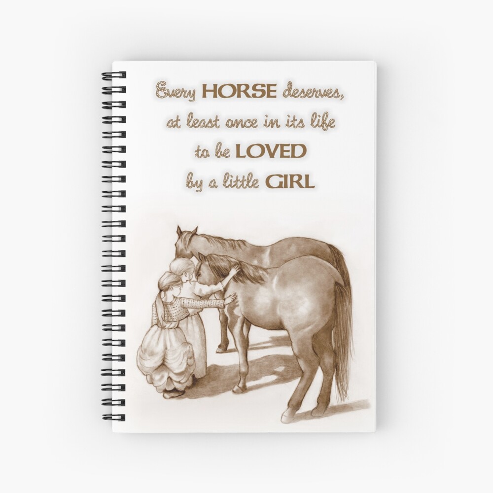 Impression Artistique Filles Aimant Les Chevaux Dessin Sepia Art Occidental Citation Sur Les Petites Filles Et Les Chevaux Par Joyce Redbubble