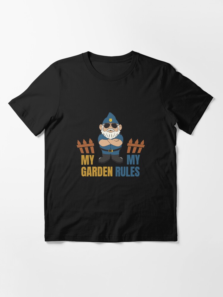 Alternate view of My Garden My Rules - Funny Gnome Essential T-Shirt