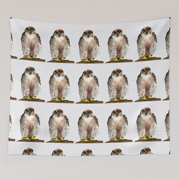 Item preview, Lanner Falcon Bird Watercolor Painting Artwork designed and sold by Alison Langridge.
